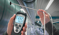 เครื่องวัดความเร็วลมแบบ Pitot tube เครื่องวัดความเร็วลมแบบ Pitot tube