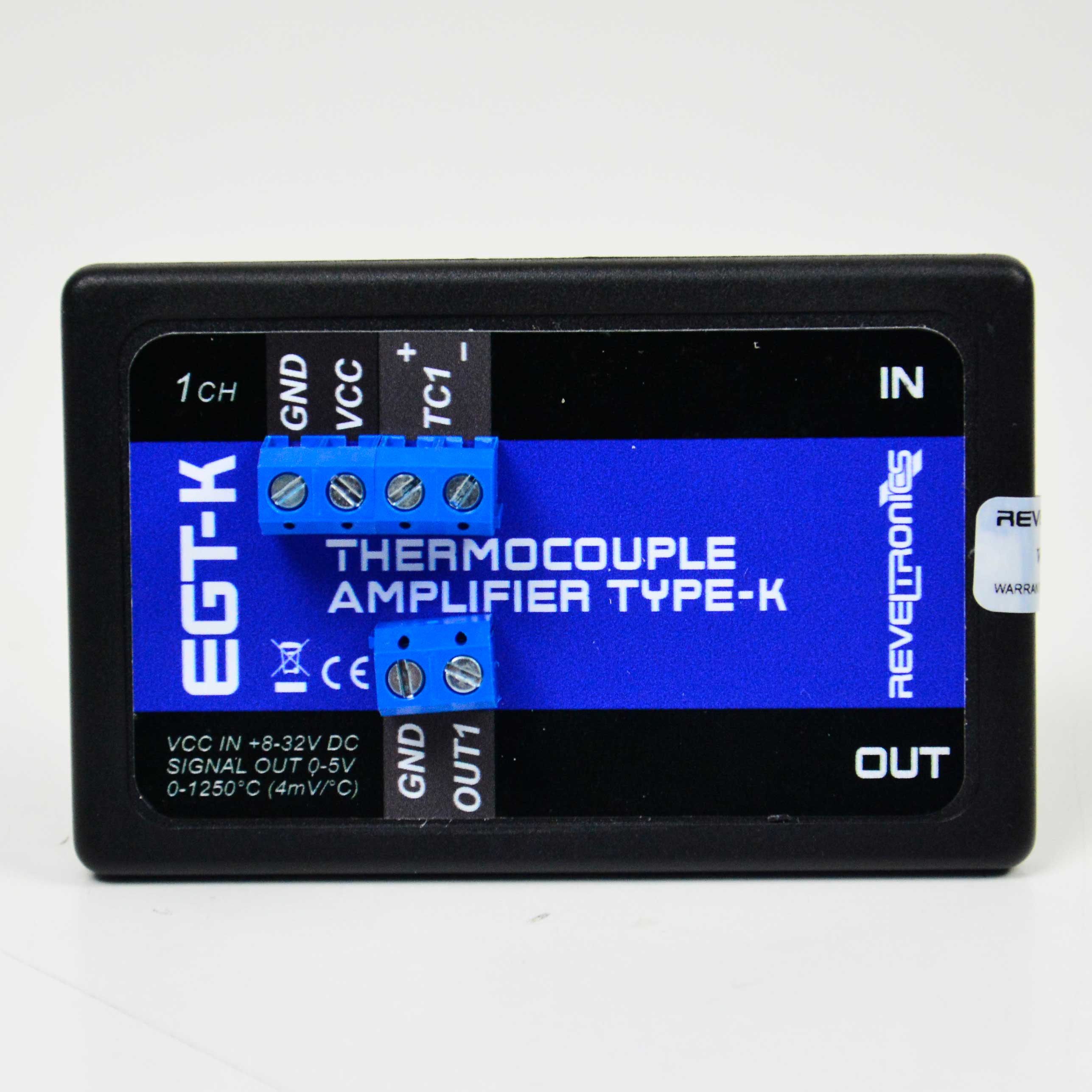 REVELTRONICS EGT-K 1-CH ตัวแปลงสัญญาณ Thermocouples (Type K) | Output 0-5V REVELTRONICS EGT-K 1-CH ตัวแปลงสัญญาณ Thermocouples (Type K) | Output 0-5V