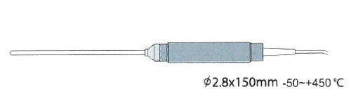 Rixen LK-02 โพรบวัดอุณหภูมิทั่วไป Max.450℃ (Type K) Rixen LK-02 โพรบวัดอุณหภูมิทั่วไป Max.450℃ (Type K)