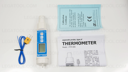 Lutron PTM-806 เครื่องบันทึกอุณหภูมิ 1Ch แบบแยกโพรบ (Thermocouple Type K) | Max.1300°C Lutron PTM-806 เครื่องบันทึกอุณหภูมิ 1Ch แบบแยกโพรบ (Thermocouple Type K) | Max.1300°C