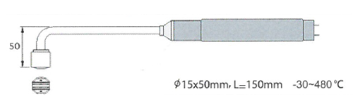 Rixen SK-03 โพรบวัดอุณหภูมิพื้นผิว Max.480℃ (Type K) Rixen SK-03 โพรบวัดอุณหภูมิพื้นผิว Max.480℃ (Type K)
