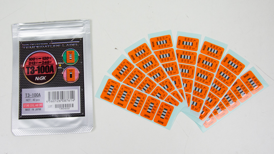 NiGK T3-100A แถบวัดอุณหภูมิ (100 | 110 | 120℃) | 40pcs/ 1pack NiGK T3-100A แถบวัดอุณหภูมิ (100 | 110 | 120℃) | 40pcs/ 1pack