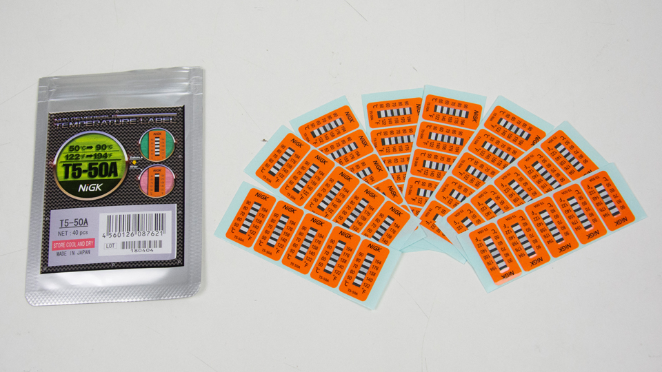 NiGK T5-50A แถบวัดอุณหภูมิ (50 | 60 | 70 | 80 | 90℃) | 40pcs/ 1pack NiGK T5-50A แถบวัดอุณหภูมิ (50 | 60 | 70 | 80 | 90℃) | 40pcs/ 1pack