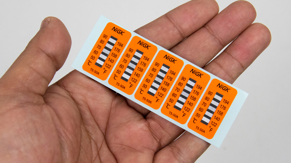 NiGK T5-50A แถบวัดอุณหภูมิ (50 | 60 | 70 | 80 | 90℃) | 40pcs/ 1pack NiGK T5-50A แถบวัดอุณหภูมิ (50 | 60 | 70 | 80 | 90℃) | 40pcs/ 1pack