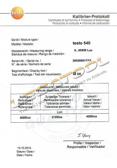 Testo 540 เครื่องวัดแสง LUX | Max.99999 Lux Testo 540 เครื่องวัดแสง LUX | Max.99999 Lux