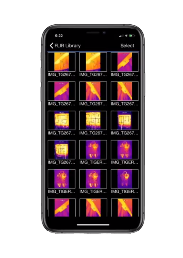 THERMAL ANALYSIS AND REPORTING (MOBILE)
FLIR Tools App