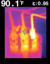TG165 FLIR measure overload or loose connections
