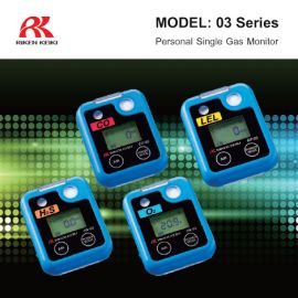 Riken Keiki 03 Series เครื่องตรวจจับก๊าซแบบชนิดเดียว (Personal Single Gas Monitor)