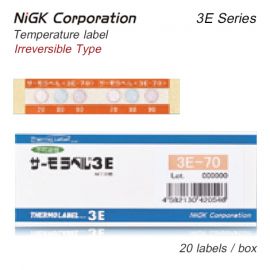 NiGK 3E Series แถบวัดอุณหภูมิแบบ 3-points | 40 to 250℃ | 20pcs/pack