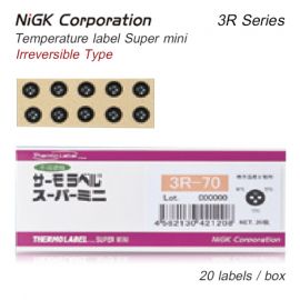 NiGK 3R Series แถบวัดอุณหภูมิแบบ Irreversible | 40 to 150°C | 20pcs/ 1pack