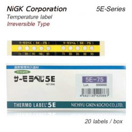 NiGK 5E-Series แถบวัดอุณหภูมิแบบ 5-points | 50 to 250℃ | 20pcs/pack