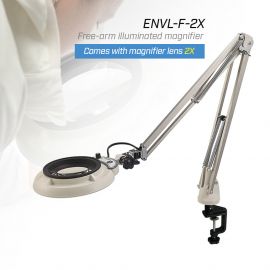 Otsuka ENVL-F-2X โคมไฟแว่นขยายพร้อมเลนส์ขยาย 2X | Free-arm illuminated magnifier