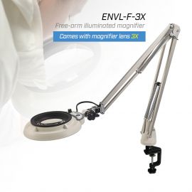 Otsuka ENVL-F-3X โคมไฟแว่นขยายพร้อมเลนส์ขยาย 3X | Free-arm illuminated magnifier