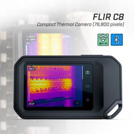 FLIR C8 กล้องถ่ายภาพความร้อนแบบพกพา ความละเอียด 320×240 px เชื่อมต่อ Wi-Fi | Max 450°C
