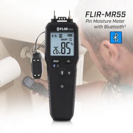 FLIR MR55 เครื่องวัดความชื้นแบบเข็ม พร้อม Bluetooth® สำหรับงานอุตสาหกรรมและงานตรวจสอบอาคาร