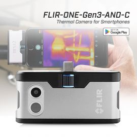 FLIR ONE Gen3 Android (USB-C) กล้องถ่ายภาพความร้อนสำหรับสมาร์ตโฟน Android ความละเอียด 80x60 พิกเซล | Max 120°C