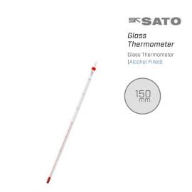 SK Sato ปรอทวัดอุณหภูมิ Glass Thermometer (Alcohol Filled) | ความยาว 150mm.