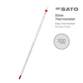 SK Sato ปรอทวัดอุณหภูมิ Glass Thermometer (Alcohol Filled) | ความยาว 300mm.