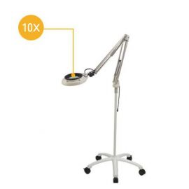 Otsuka SKKL-FL-10X โคมไฟแว่นขยาย (Free-arm illuminated magnifier with caster stand)