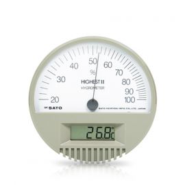 HIGHEST II Hair Hygrometer with Digital Thermometer