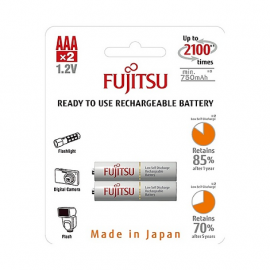 Fujitsu ถ่านชาร์จ AAA แพ็ค 2 ก้อน