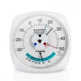 SK Sato MINI-MAX ที่วัดอุณหภูมิและความชื้นสัมพัทธ์ติดผนัง (-30 to 50°C)