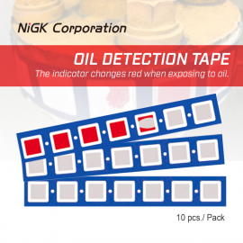 NiGK RM-1 แผ่นทดสอบการรั่วซึมของน้ำมัน Oil Detection Tape | (10pcs/ case)