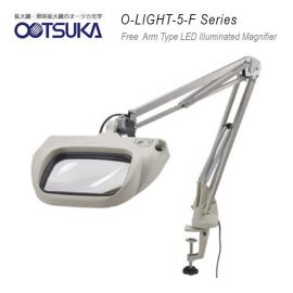 Otsuka O-LIGHT-5-F Series โคมไฟแว่นขยายแบบตั้งโต๊ะ│Big Recta-Lens Series