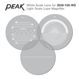 Peak PS-10X-WS Series สเกลสีขาวสำหรับกล้องส่องขยาย