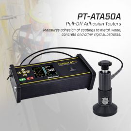 DeFelsko PT-ATA50A เครื่องทดสอบแรงยึดเกาะพื้นผิวแบบอัตโนมัติ | Dollies 50 kit