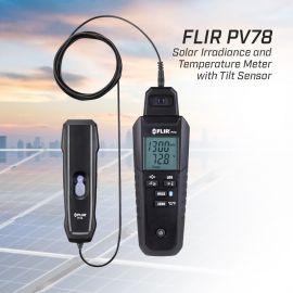 FLIR PV78 มิเตอร์วัดรังสีแสงอาทิตย์ วัดอุณหภูมิ มุมเอียง และเข็มทิศ สำหรับโซลาร์เซลล์