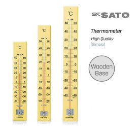 SK Sato SK-1530-Series ปรอทวัดอุณหภูมิ ฐานแผ่นไม้ (-40 To 50°C)