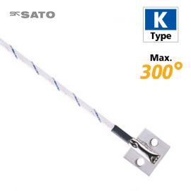 sk Sato MC-K7304 โพรบวัดอุณหภูมิพื้นผิวมีรูสำหรับยึดติด Max.300℃ (Type K)