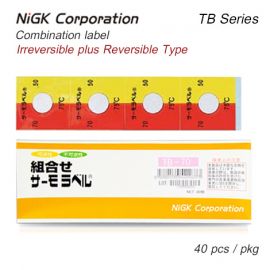 NiGK TB Series แถบวัดอุณหภูมิแบบ Combination | 65 to 90°C | 40pcs/ 1pack