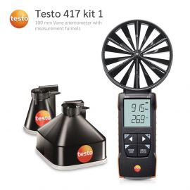 Testo 417 Kit 1 เครื่องวัดความเร็วลม พร้อม กรวยวัดความเร็วลม | With App Connection