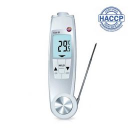 Testo-104-IR เครื่องวัดอุณหภูมิอาหาร 2in1 HACCP (IP65) | Max.250°C