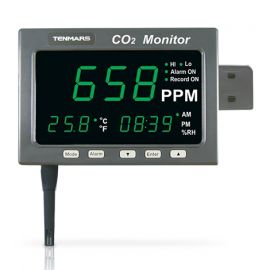 TM-186D Large LCD Screen CO2 Monitor - Data Logger 