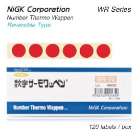 NiGK WR Series แถบวัดอุณหภูมิแบบ Reversible single temp. | 40 to 70°C | 120pcs/ 1pac