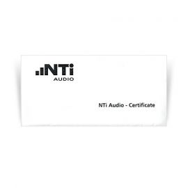 NTi XL2-CAL Manufacturer Calibration Certificate for XL2