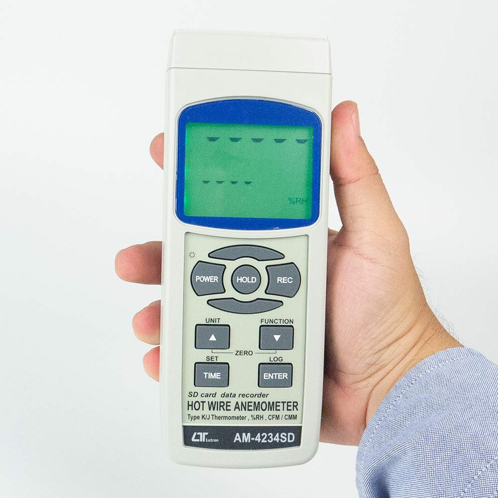Lutron AM-4234SD Hot wire Anemometer-SD Card Data Logger