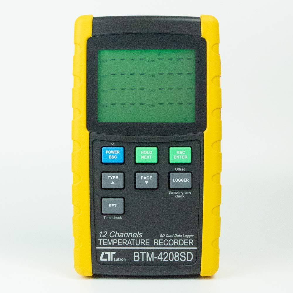 Lutron BTM-4208SD Temperature Recorder 12Ch | Max.1300℃