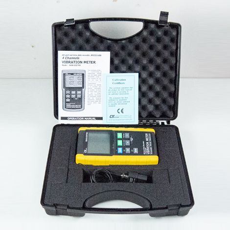 Lutron BVB-8207SD Vibration measuring and recording device 4 Channels | SD Card