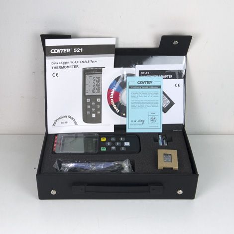 CENTER-521 เครื่องบันทึกอุณหภูมิแบบ 4 ช่องโพรบ (Bluetooth)