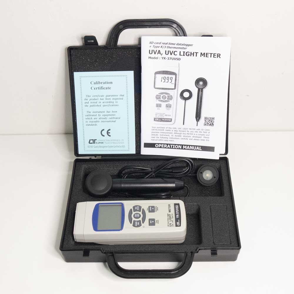 Lutron YK-37UVSD UVA UVC Meter (SD Card Data Logger)