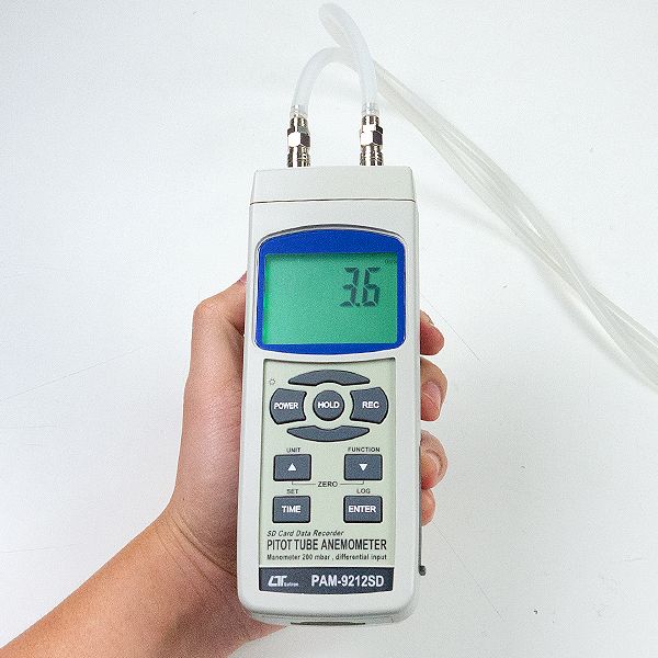 Lutron PAM-9212SD เครื่องวัดความเร็วลม แบบ Pitot Tube
