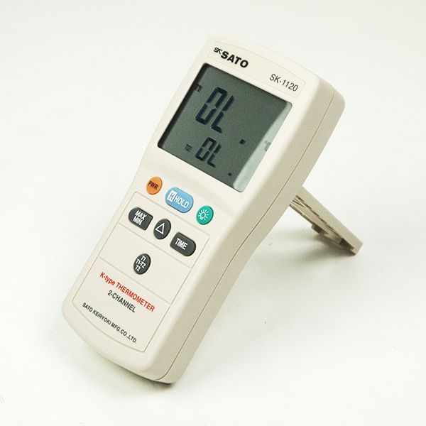 SK Sato SK-1120 Large LCD Thermometer (2 Probe Channels)