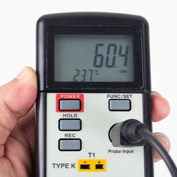 HT-306S ตัวอย่างการแสดงผลค่าการวัด %RH และ ℃ HT-306S ตัวอย่างการแสดงผลค่าการวัด %RH และ ℃