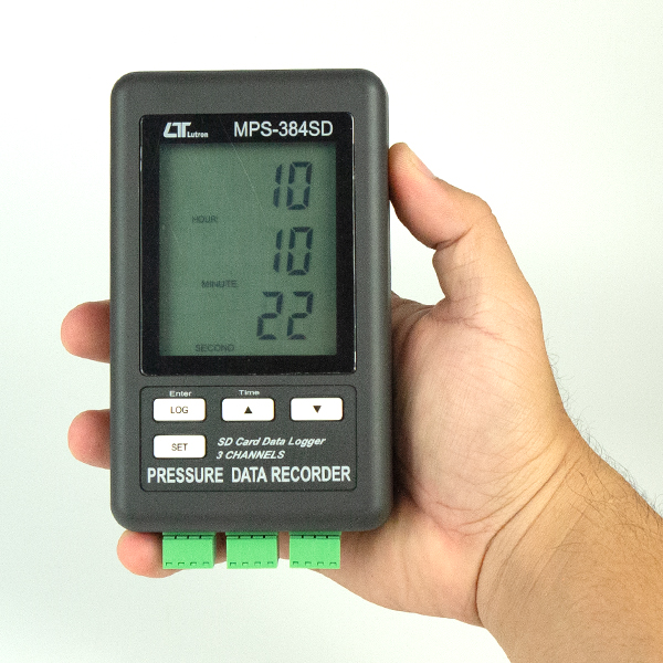 MPS-384SD ขนาดของตัวเครื่องและตัวอย่างการแสดงค่าการวัด MPS-384SD ขนาดของตัวเครื่องและตัวอย่างการแสดงค่าการวัด