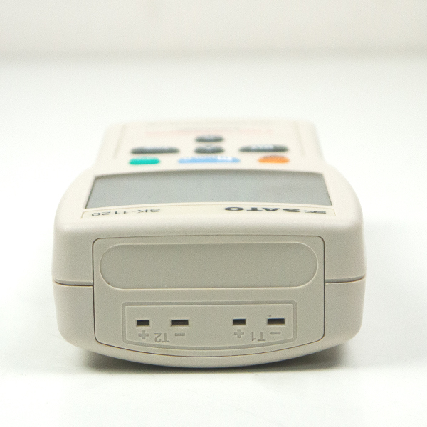 SK-1120 ช่องสำหรับเสียบเชื่อมต่อกับโพรบ จำนวน 2 ช่อง (T1, T2)