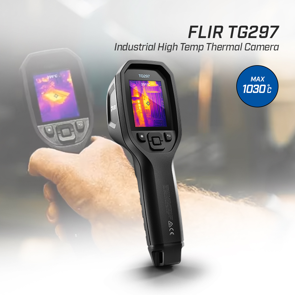 FLIR TG297 กล้องถ่ายภาพความร้อนแบบพกพา พร้อมวัดอุณหภูมิอินฟราเรด | Max 1030°C
 FLIR TG297 กล้องถ่ายภาพความร้อนแบบพกพา พร้อมวัดอุณหภูมิอินฟราเรด | Max 1030°C